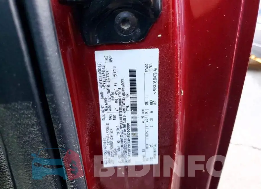 1FTBF2BT4HEC60880 Photo# 12