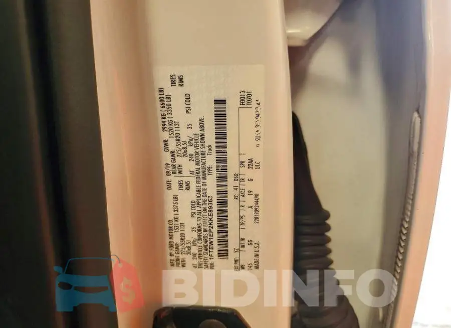 1FTEW1EP2KKE89363 Photo# 12