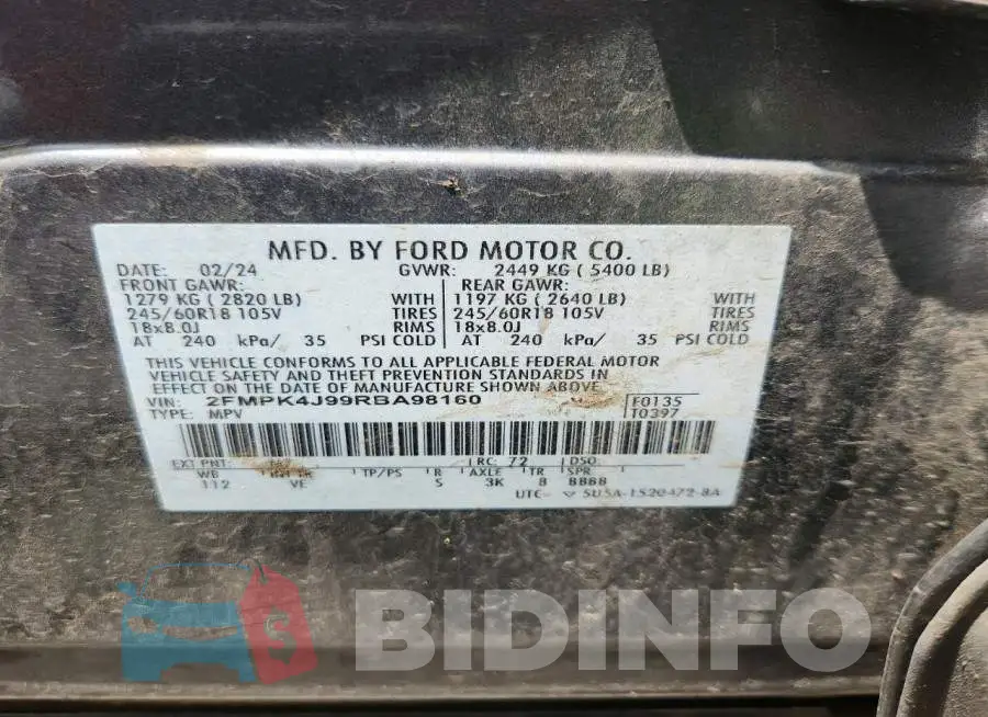 2FMPK4J99RBA98160 Photo# 13