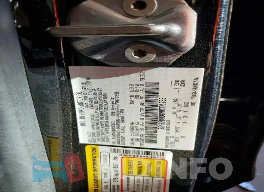 3FA6P0HD8HR306233 Photo# 12