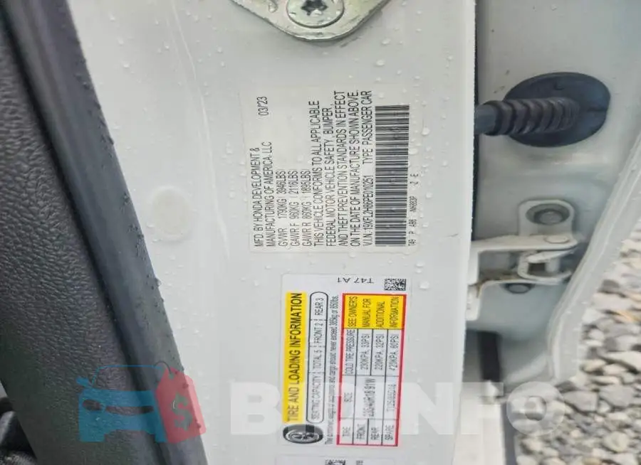 19XFL2H86PE010251 Photo# 12