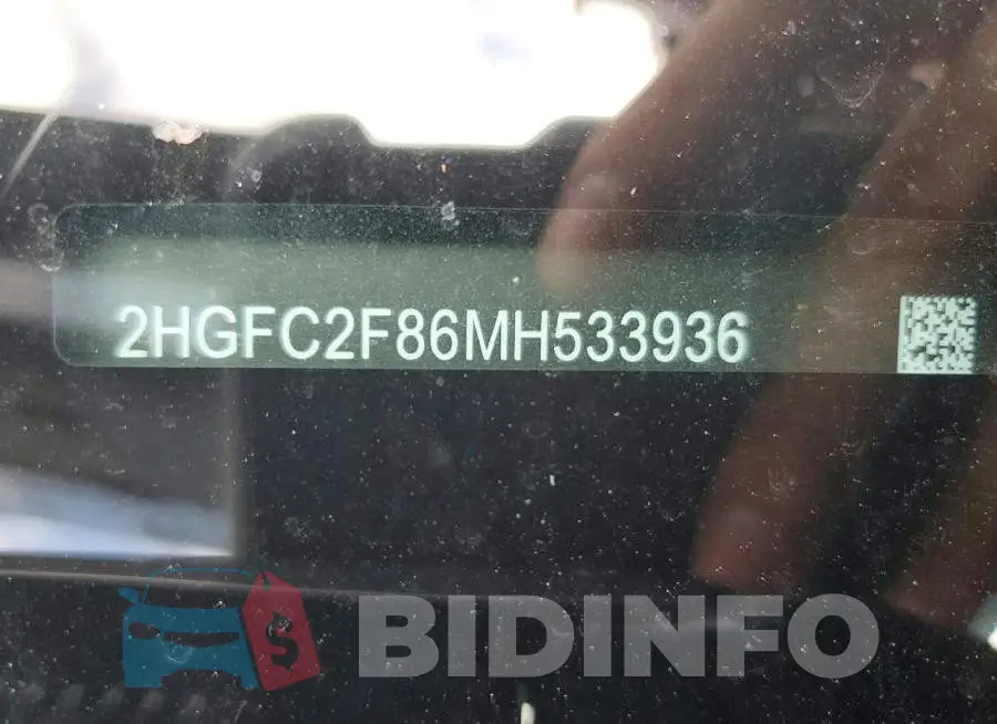 2HGFC2F86MH533936 Photo# 12