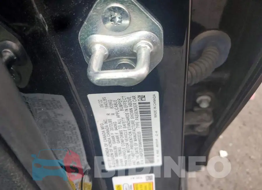 2HGFE2F55NH602035 Photo# 12