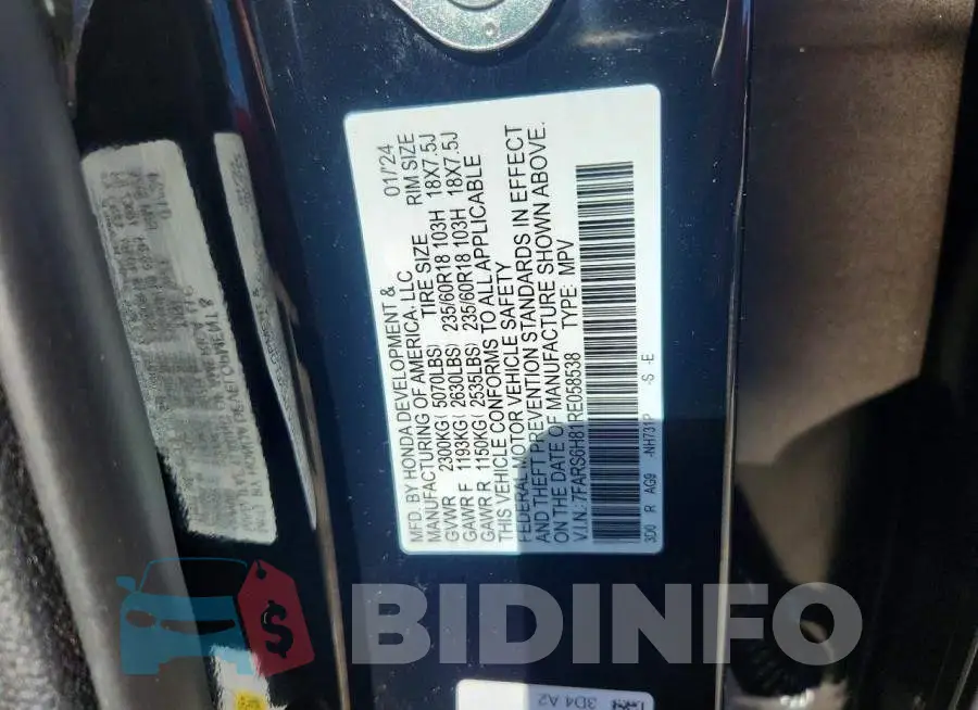 7FARS6H81RE058538 Photo# 12