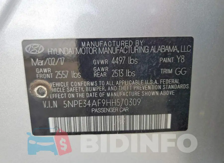 5NPE34AF9HH570309 Photo# 12