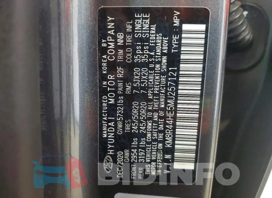 KM8R44HE5MU257121 Photo# 13
