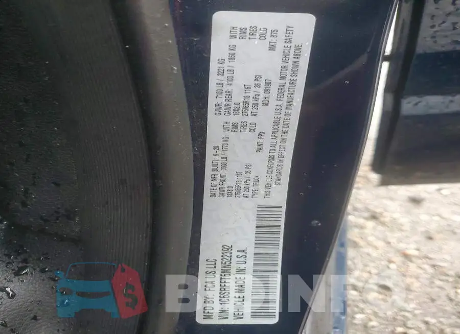 1C6SRFFT6MN522392 Photo# 12