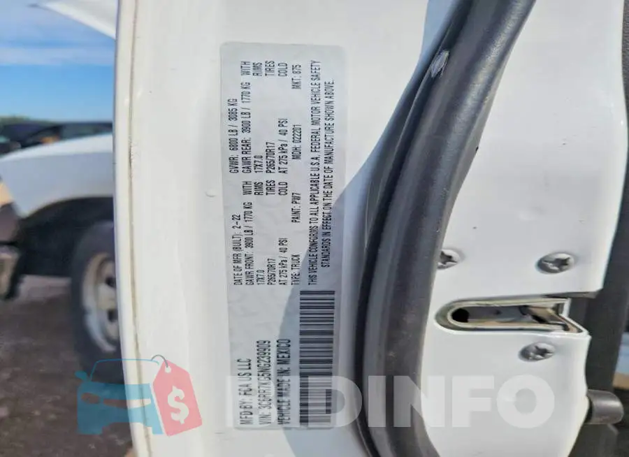 3C6RR7KG5NG239909 Photo# 12