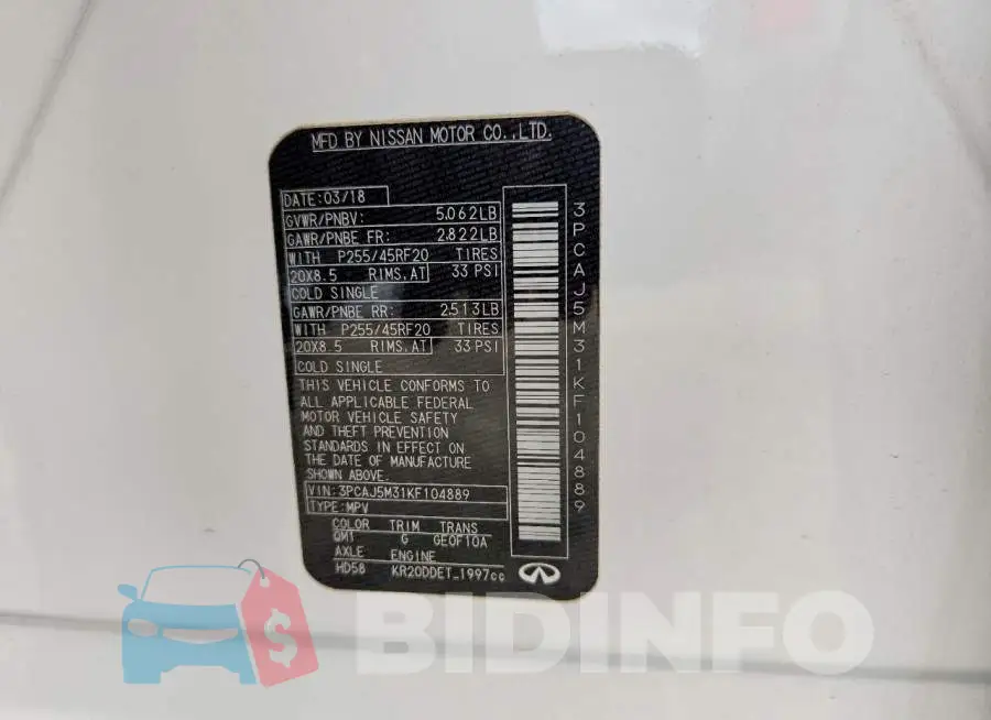 3PCAJ5M31KF104889 Photo# 12