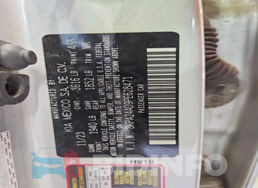3KPA24AD9PE628471 Photo# 12