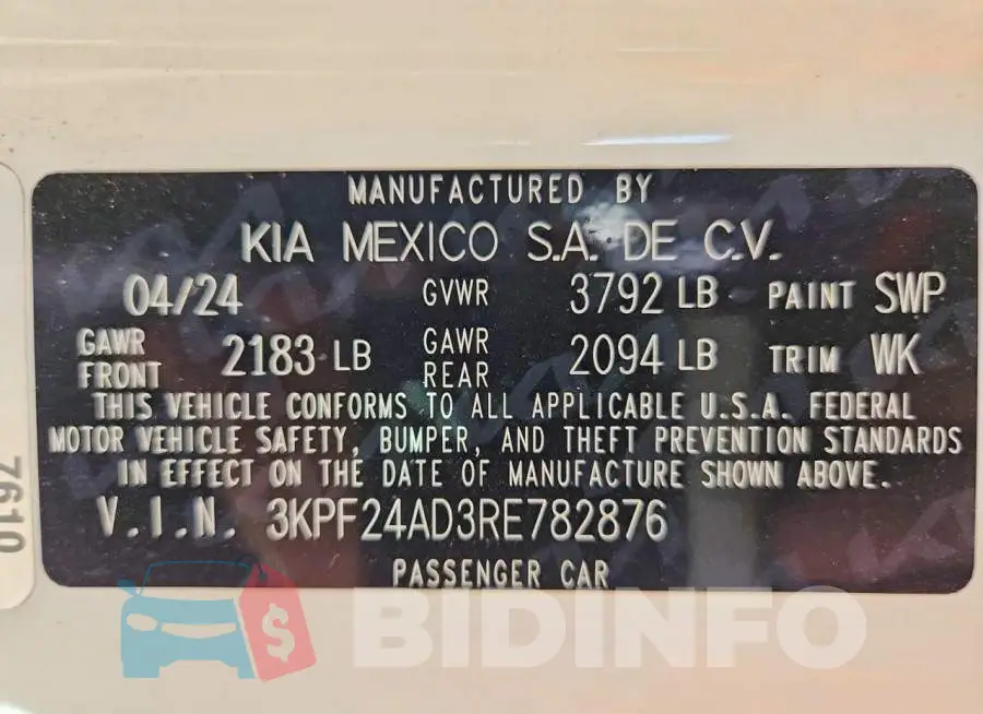 3KPF24AD3RE782876 Photo# 13