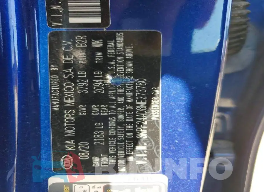 3KPF24AD8ME273780 Photo# 12