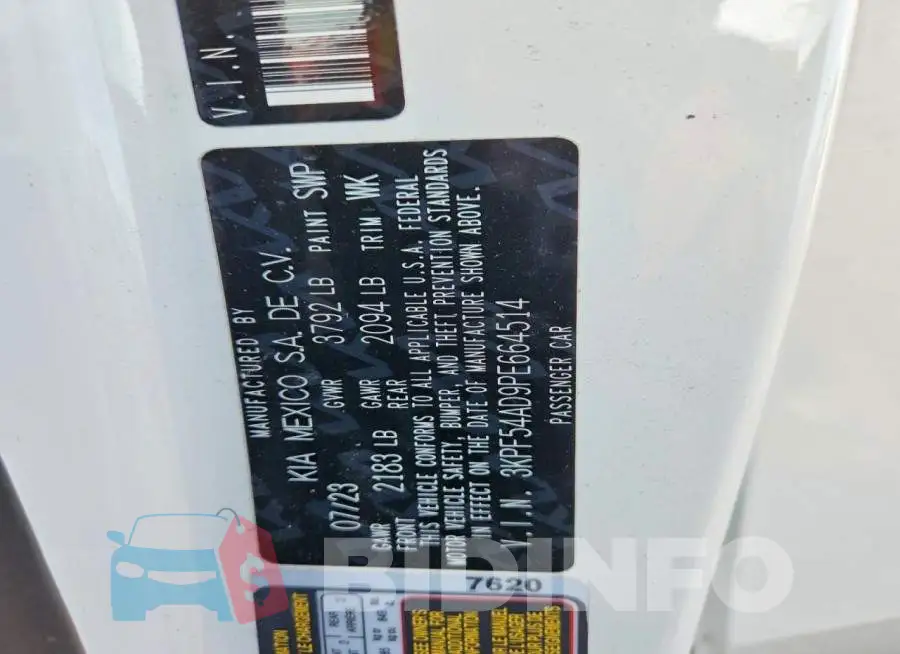 3KPF54AD9PE664514 Photo# 13