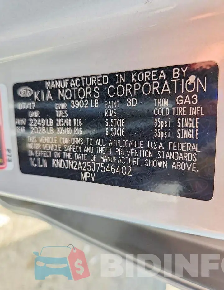 KNDJN2A25J7546402 Photo# 10
