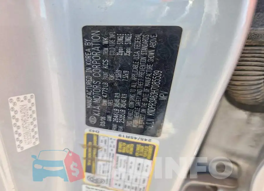 KNDPR3A63H7085539 Photo# 12