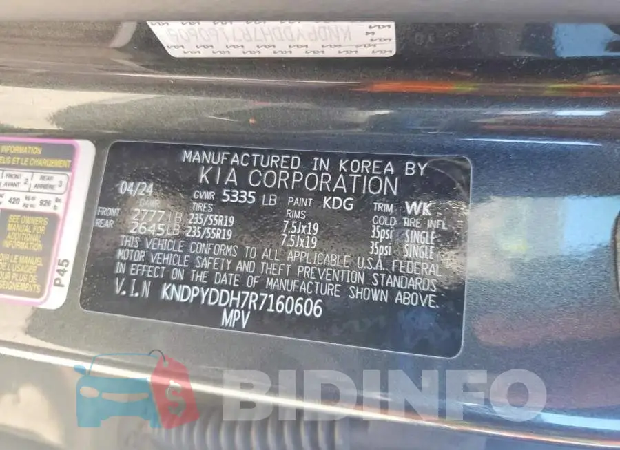 KNDPYDDH7R7160606 Photo# 14