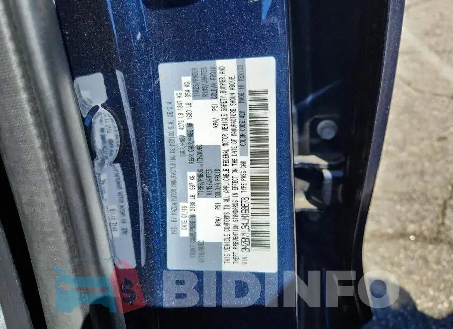 3MZBN1L34JM198678 Photo# 13