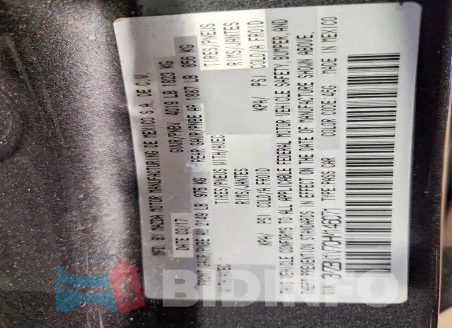 3MZBN1V70HM146071 Photo# 12