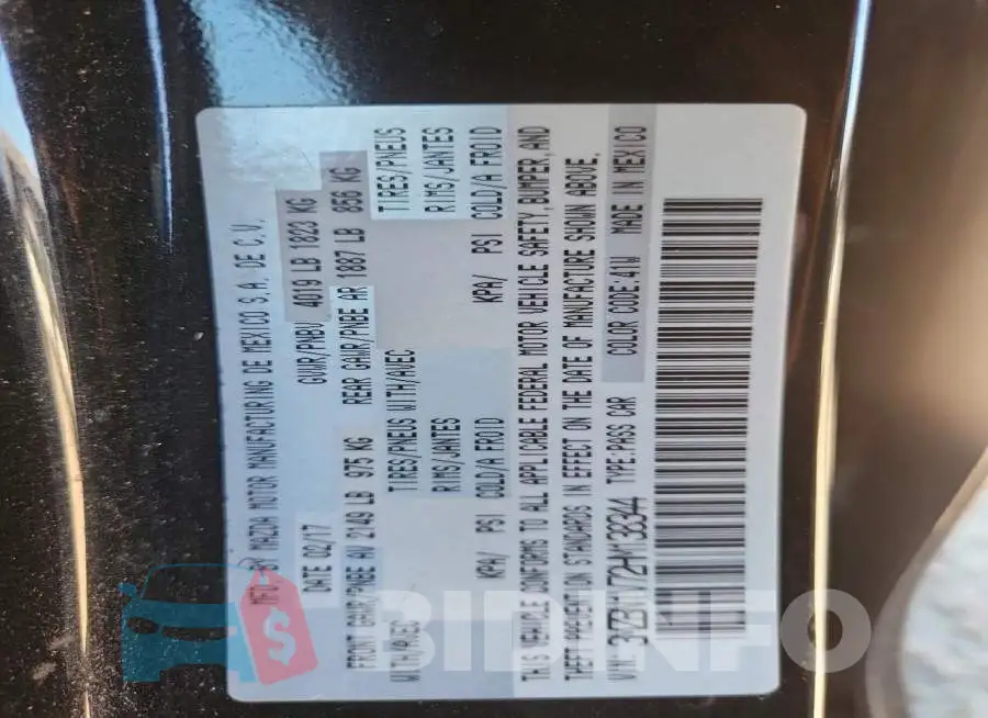 3MZBN1V72HM138344 Photo# 12
