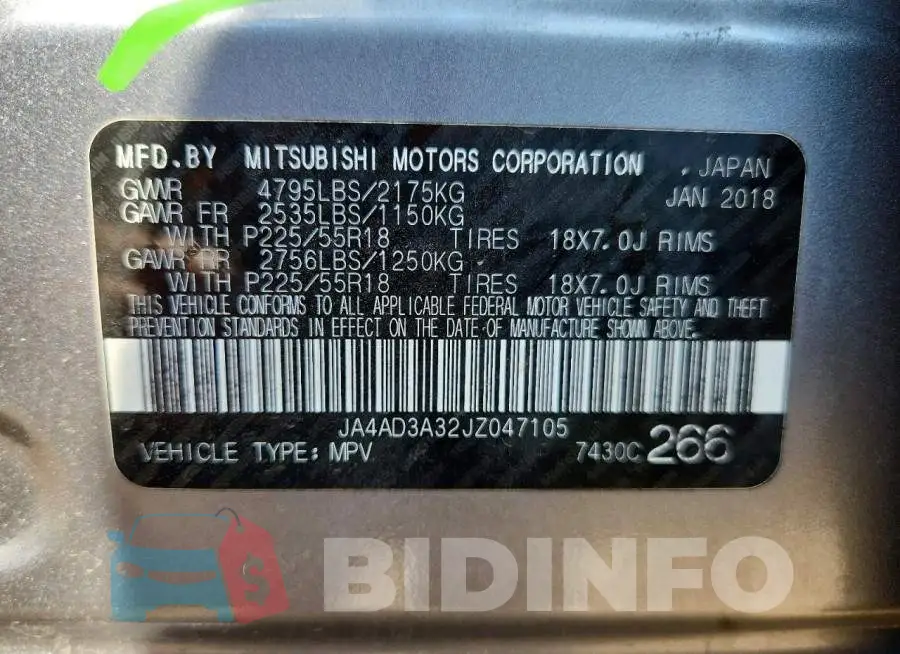 JA4AD3A32JZ047105 Photo# 13