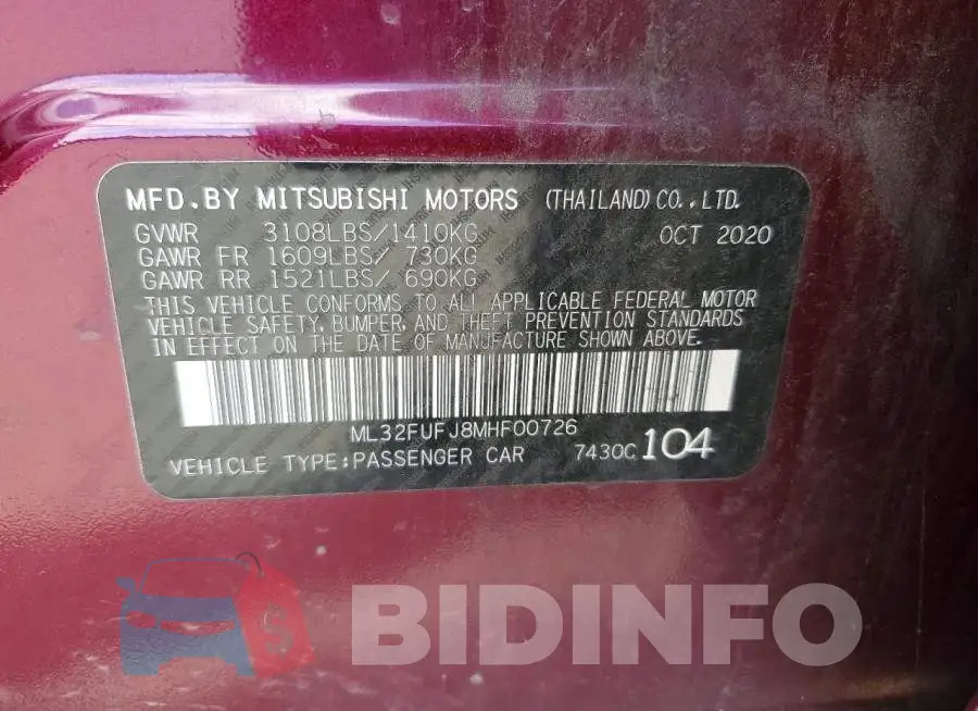 ML32FUFJ8MHF00726 Photo# 12