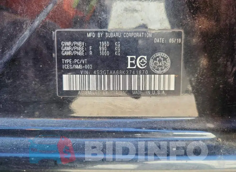 4S3GTAA68K3741870 Photo# 13