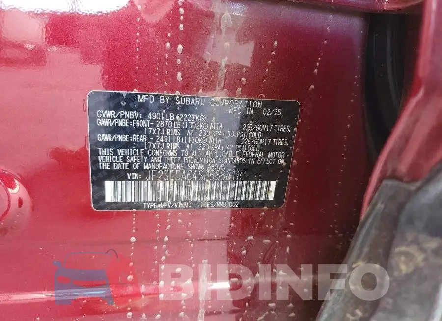 JF2SLDAC4SH556818 Photo# 13