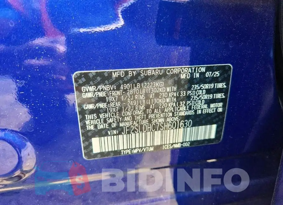 JF2SLDHC7SH601630 Photo# 14