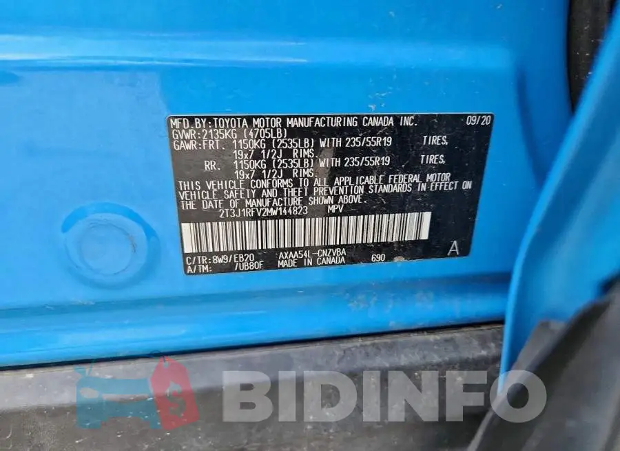 2T3J1RFV2MW144823 Photo# 14