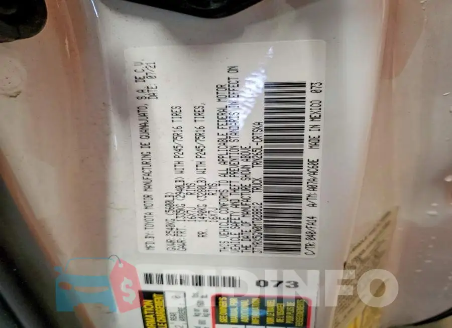 3TYRX5GN0MT028812 Photo# 12