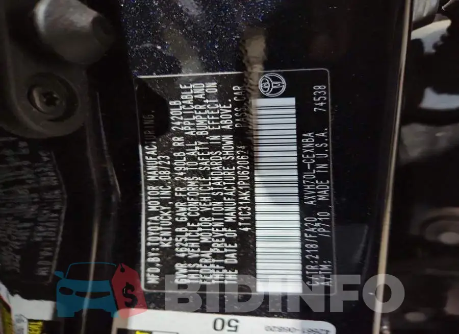 4T1C31AK1PU620624 Photo# 12