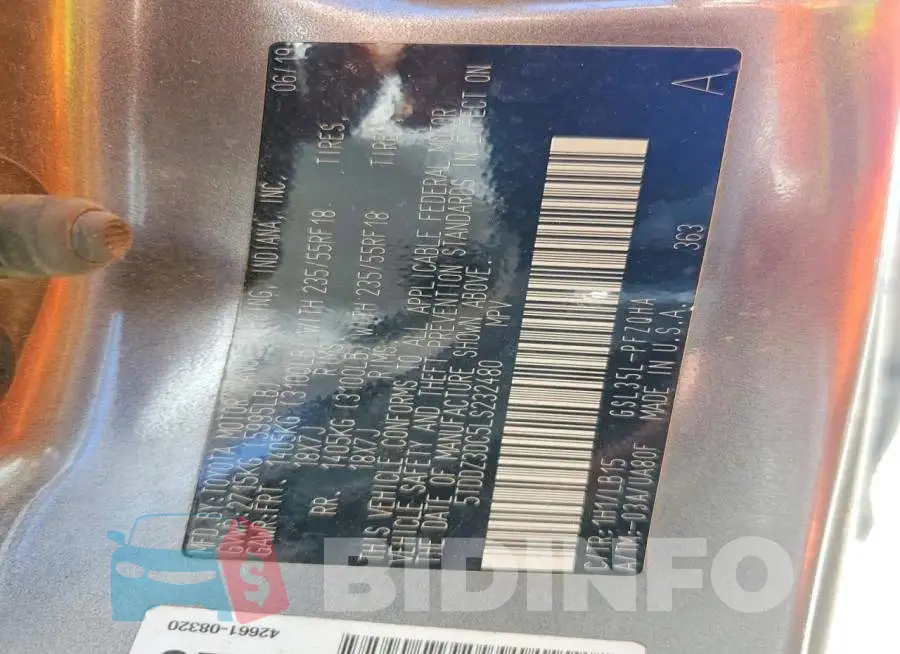 5TDDZ3DC5LS232480 Photo# 13