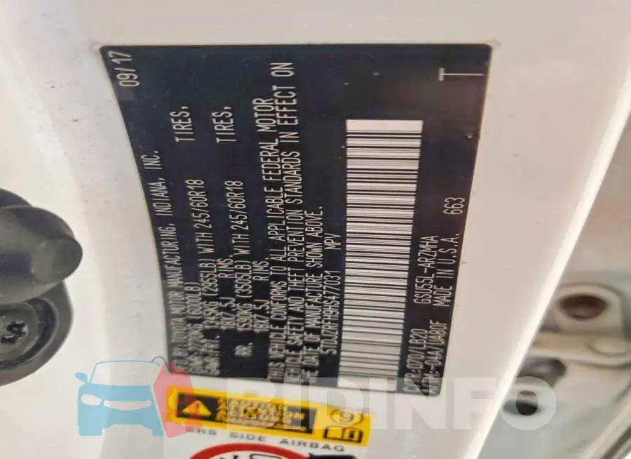 5TDJZRFH9HS477031 Photo# 13