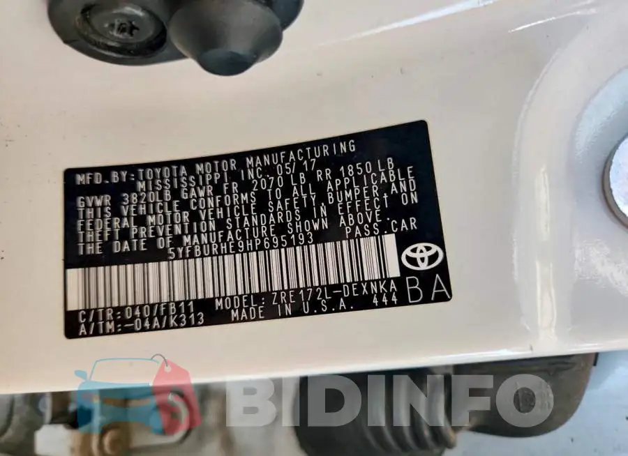 5YFBURHE9HP695193 Photo# 12