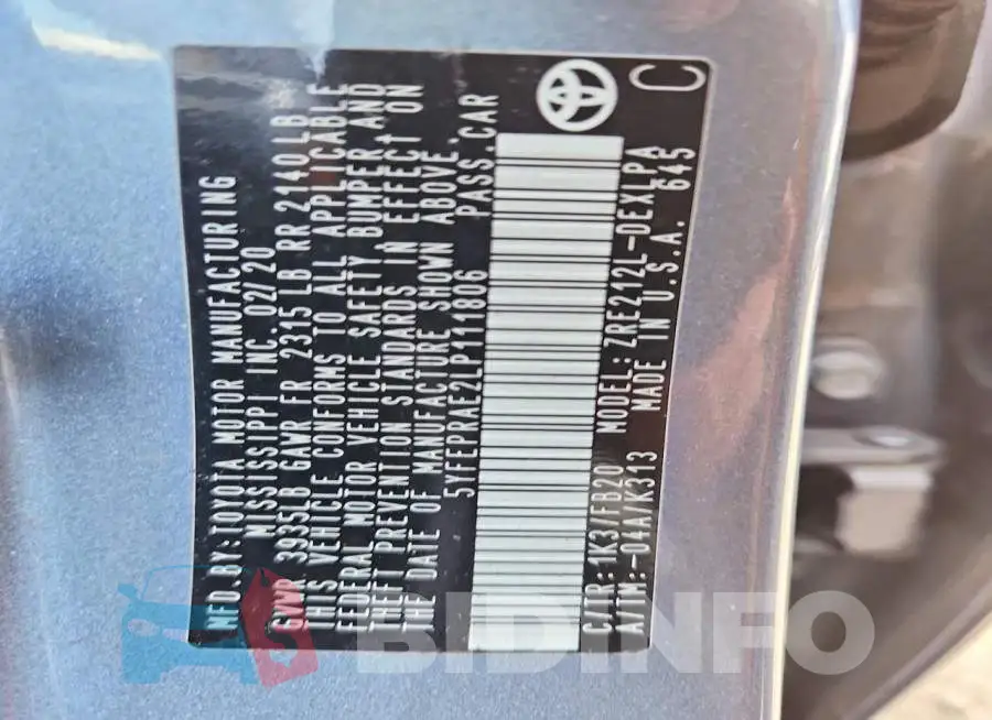 5YFEPRAE2LP111806 Photo# 12