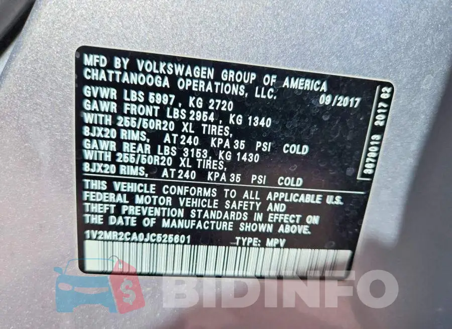 1V2MR2CA0JC525601 Photo# 13