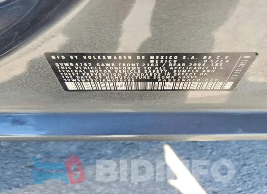 3VW5M7BU1RM096456 Photo# 12