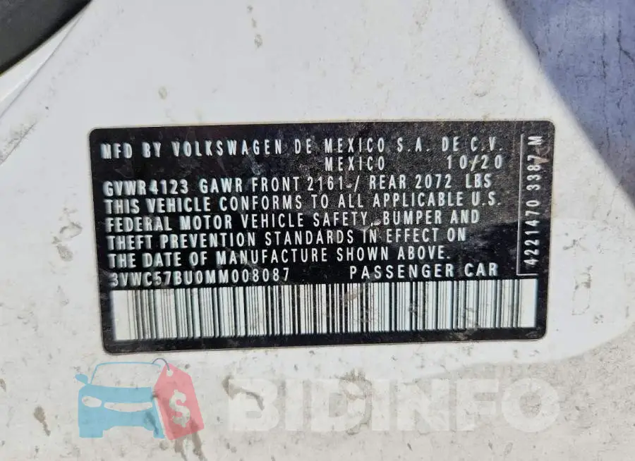 3VWC57BU0MM008087 Photo# 13