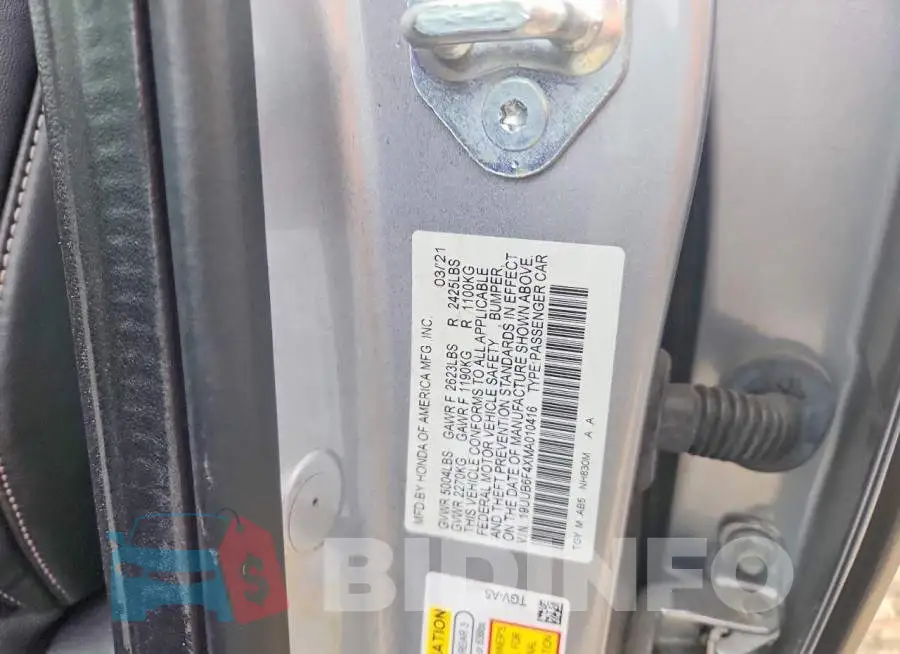 19UUB6F4XMA010416 Photo# 12