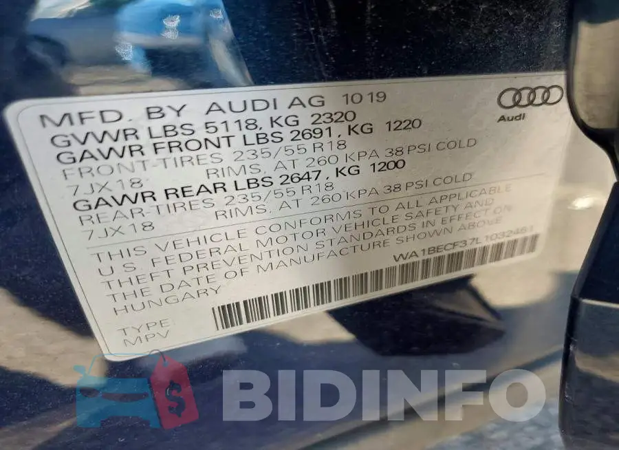WA1BECF37L1032451 Photo# 14