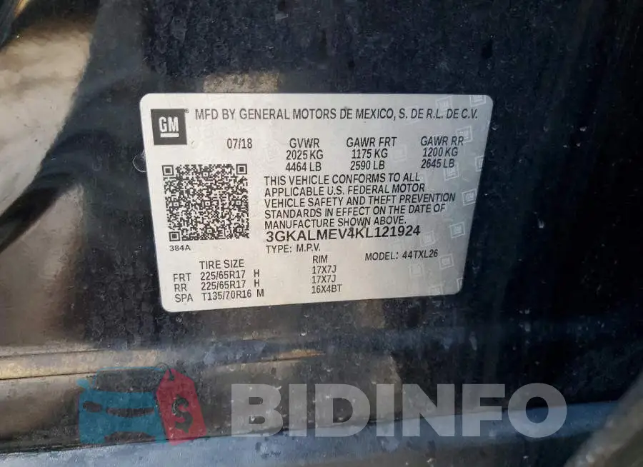 3GKALMEV4KL121924 Photo# 12