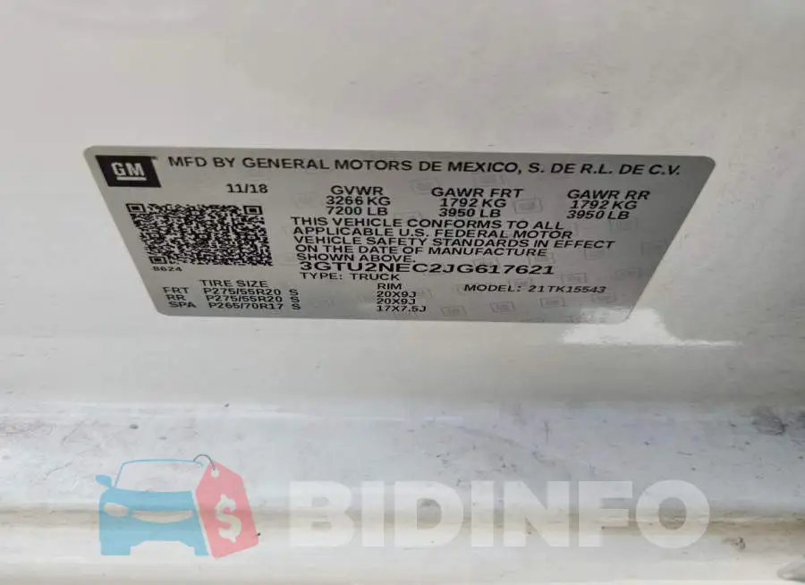3GTU2NEC2JG617621 Photo# 12