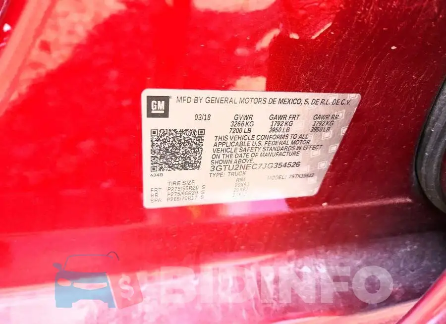 3GTU2NEC7JG354526 Photo# 12