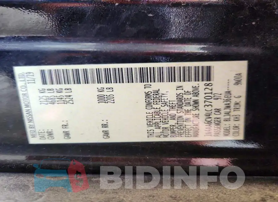 1N4AA6CV4LC370128 Photo# 12