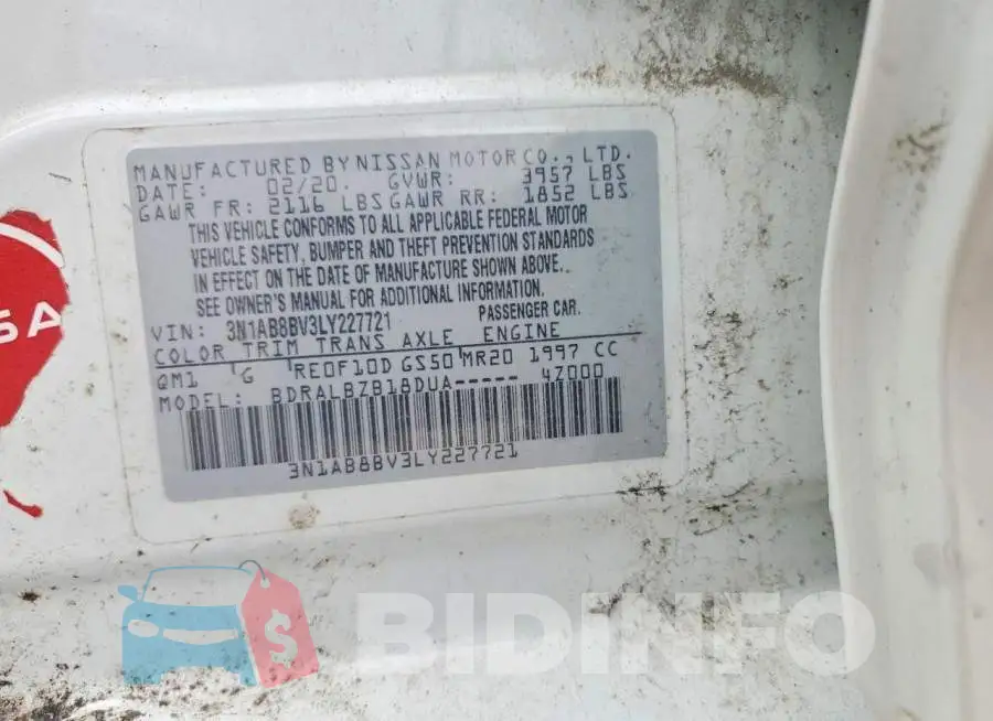3N1AB8BV3LY227721 Photo# 12