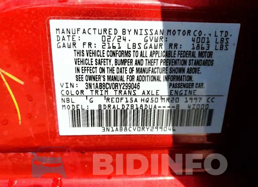 3N1AB8CV0RY299046 Photo# 12