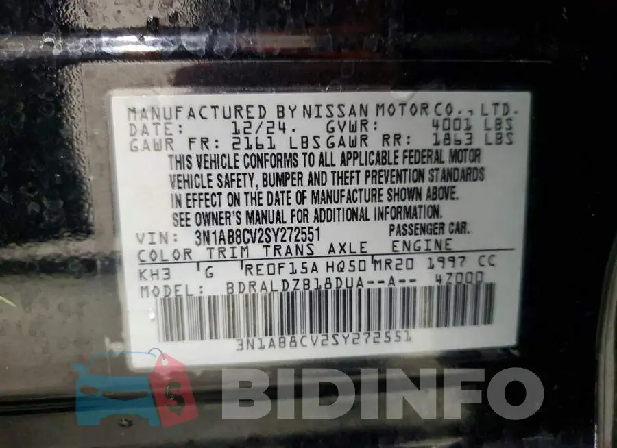 3N1AB8CV2SY272551 Photo# 12