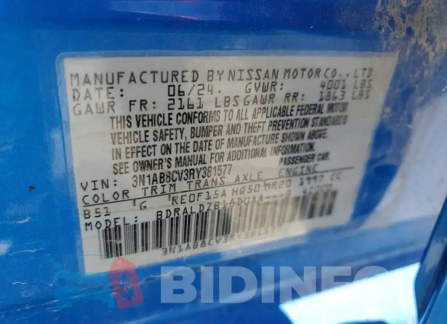 3N1AB8CV3RY381577 Photo# 12