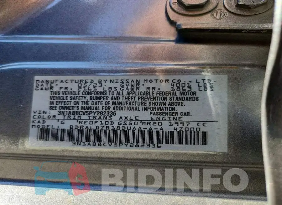 3N1AB8CV5PY282336 Photo# 12