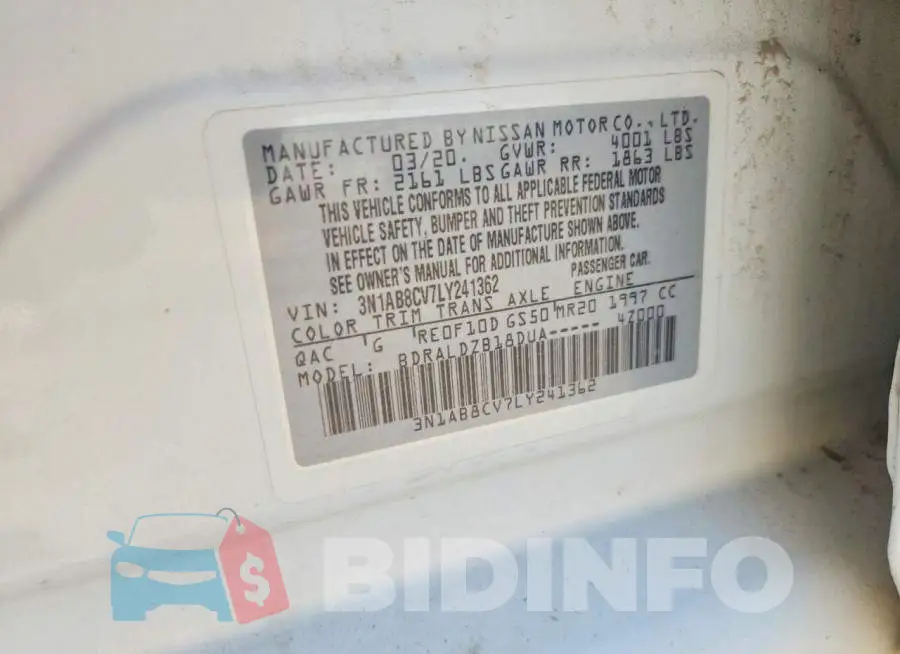 3N1AB8CV7LY241362 Photo# 12